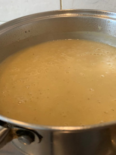 A picture of Spiced Caramelised onion and potato soup.