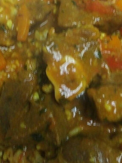 A picture of Curried Goat.