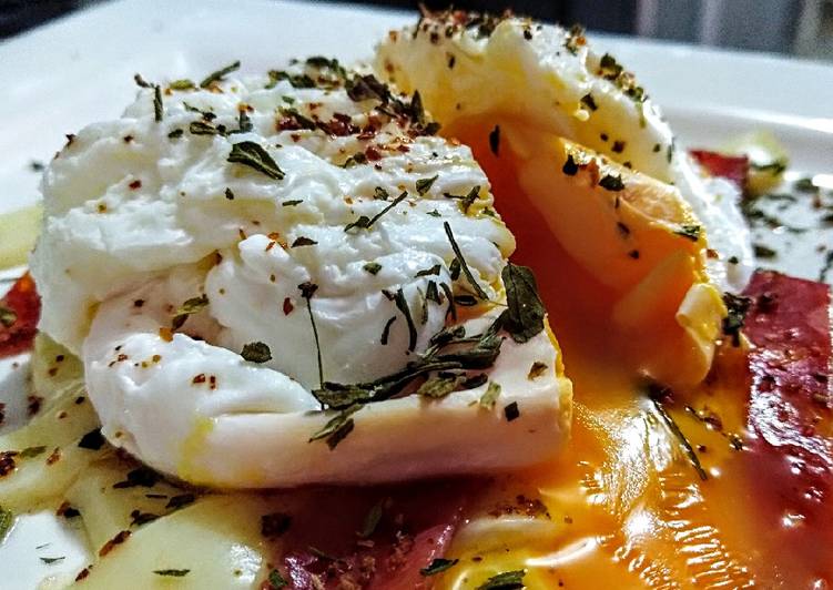 HUEVOS 🐣POCHÉ A mis hierbas...! 🌿