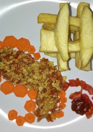 A picture of Simple egg sauce.