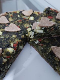 Una foto de Tarta de acelga con masa integral