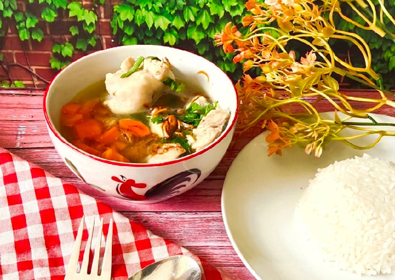 Sop Ayam ala Pak Min Klaten