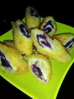 Foto resep Ubi ungu dalam roti tawar