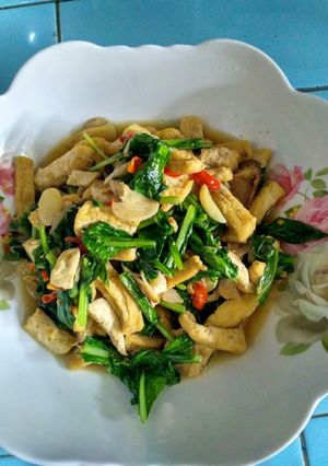 Foto resep Tahu sawi bumbu terasi pedas