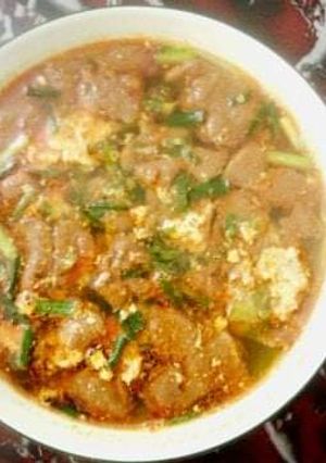 Hình của món Canh riêu cua đồng.