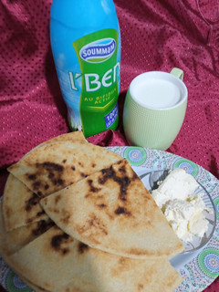 صورة لوصفة كسرة ولبن