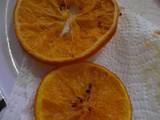 Naranjas deshidratadas en microondas