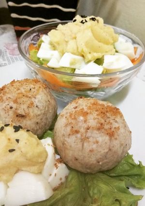 Foto resep Onigiri Oatmeal Abon & Simple Selada Banjar