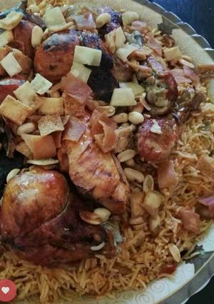 صورة لوصفة ارز بخاري بطريقه سهله وكل خطوه بصوره جربوه كتير زاكي👌😋😋