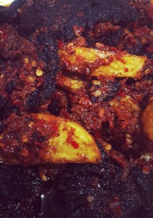 Foto resep Dendeng kering kentang balado