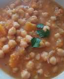 🥄 Garbanzos con calabaza 🎃