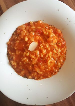 O poză a rețetei Risotto alla Siciliana(Risotto cu roșii și busuioc).