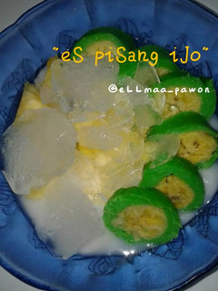 Foto resep Es pisang ijo