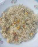 Risotto de arroz con pollo