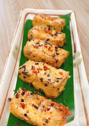 Hình của món Đậu Phụ Chiên Ngũ Vị.
