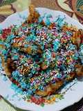 Pisang krispi pelangi