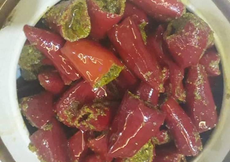 Red chillies pickle