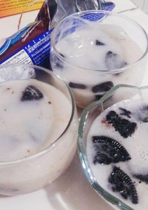 Foto resep Puding susu keju oreo