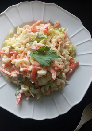 Foto resep Pasta & salmon salad