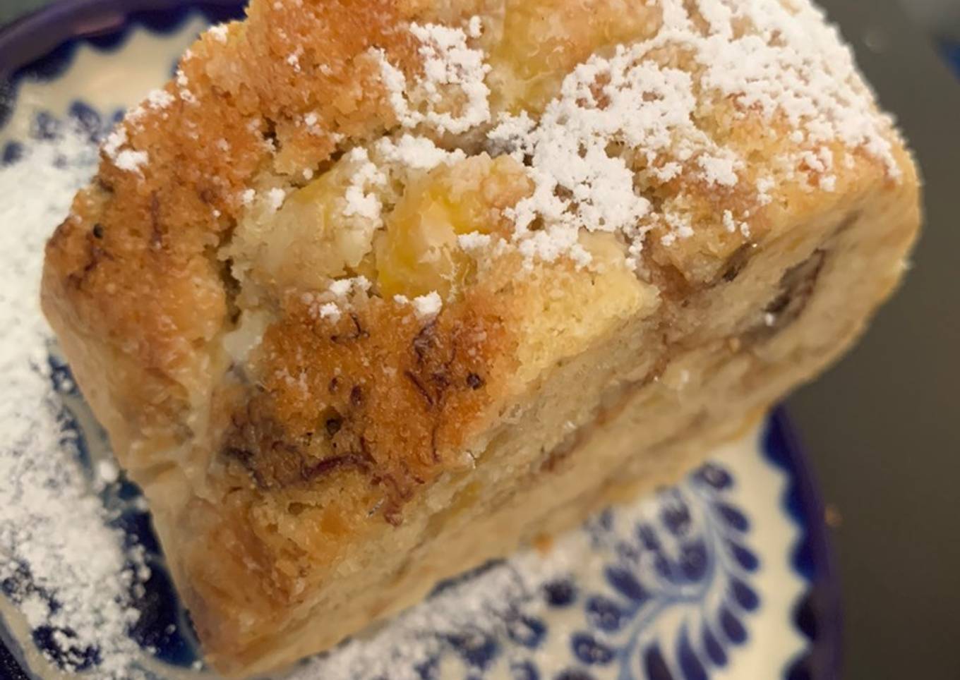 Pan de plátano macho, avena, amaranto y nuez