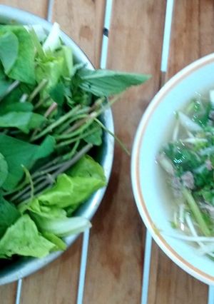 Hình của món Hủ tiếu phiên bản nhà làm.