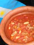 Guiso patrio de carne, porotos y vegetales
