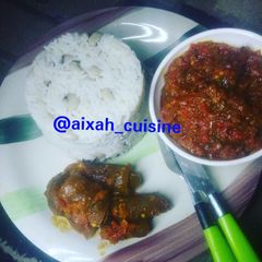 A picture of Rice with beans.