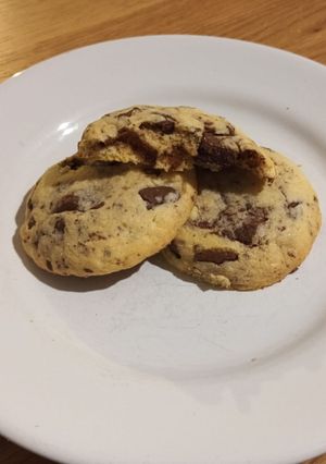 Una foto de Galletas con chips de chocolate