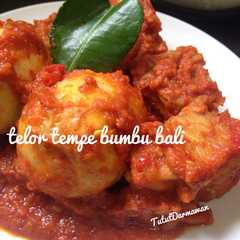 Foto resep Telor tempe bumbu bali