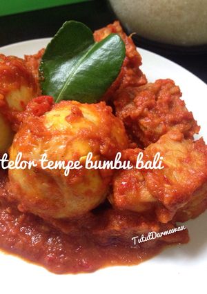 Foto resep Telor tempe bumbu bali