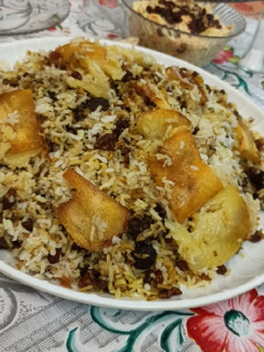 عکسی از دستور قنبر پلو شیرازی