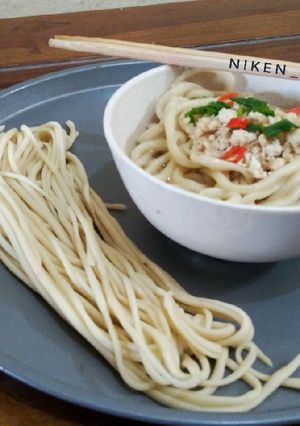 Foto resep Mie homemade tanpa alat khusus (mie tarik)