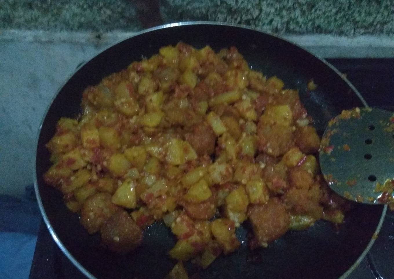 Ayam krispy belado kentang