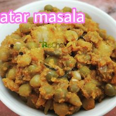 A picture of Green peas potato masala| Matar masala (dry).