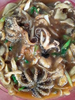 Foto resep Gurita Jamur Saus Tiram Pedas