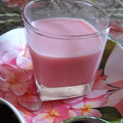 A picture of Roohafza milk.