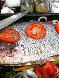 Pacu com Legumes Assados