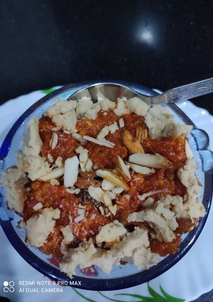 A picture of Gajar ka halwa.