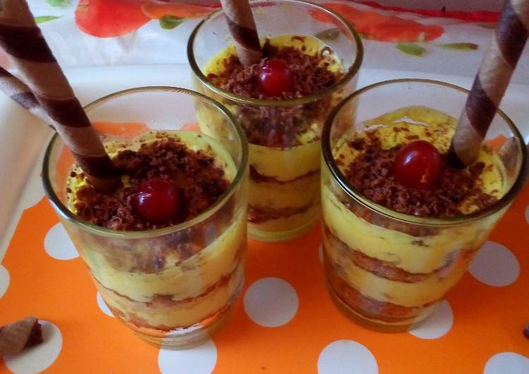 Lemon chocolate crunch pudding