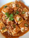 Đậu hũ sốt tôm thịt