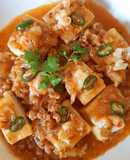 Đậu hũ sốt tôm thịt