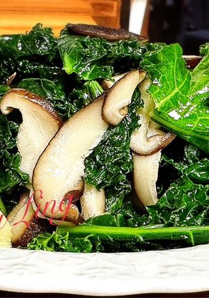 清炒羽衣甘藍 的食譜成品照片