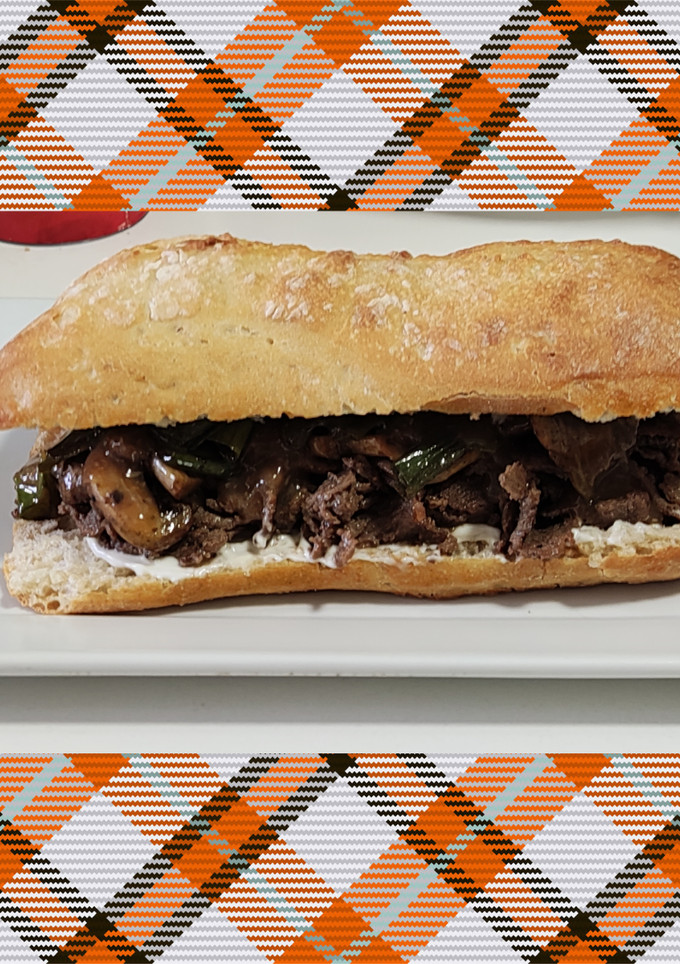 Una foto de Sándwich mongoliano con salsa de cerveza