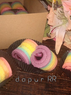 Foto resep Rainbow Roll Cake Mini