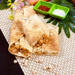 Chickpea Wraps (Arabic Bread) A picture of Chickpea Wraps (Arabic Bread) .