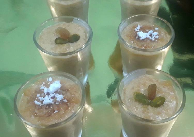 jaggery and coconut kheer rice pudding recipe main photo