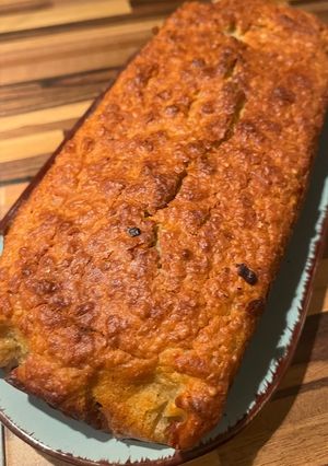 Una foto de Budín de yogur, avena y naranja