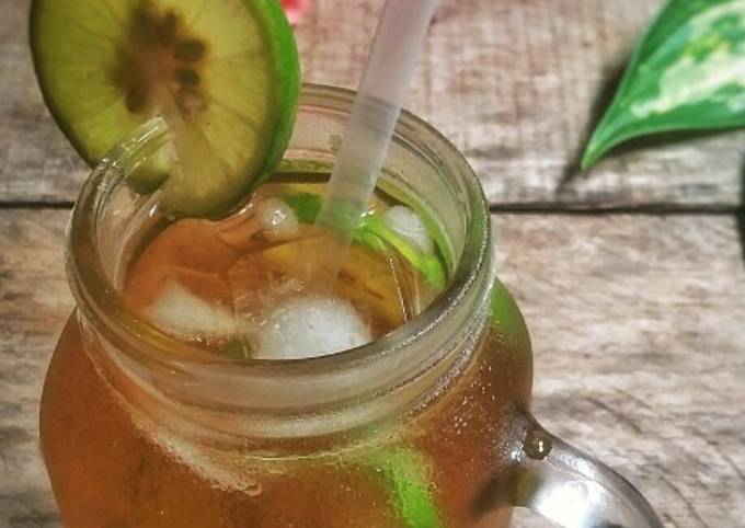 Anti Ribet, Membuat Es Teh Jeruk Nipis Yang Sederhana
