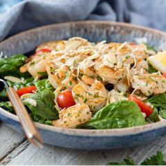 A picture of Keto: Shrimp Spinach Salad.