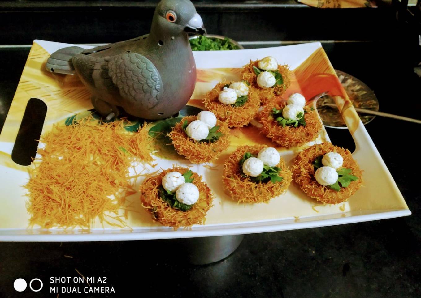 Aalu paneer Bird Nest